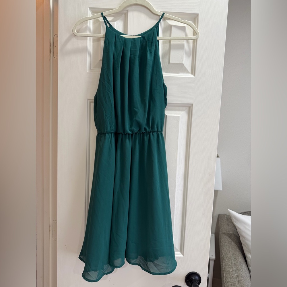 Teal Sleeveless Dress
